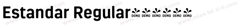 Estandar Regular字体转换